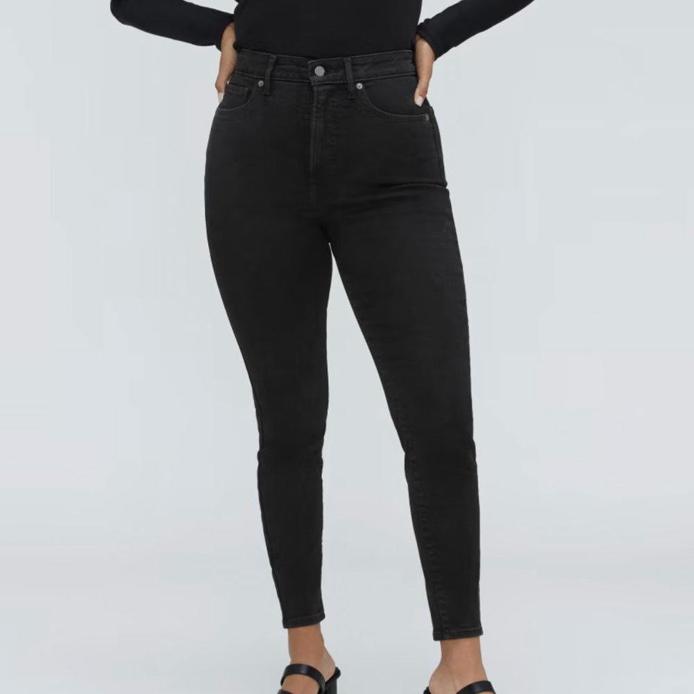 NWT Everlane Way-High Curvy Skinny Jean (Black - Size 31)